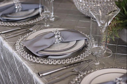 Crystal Beaded Napkin Ring - Set Of 6 3 Crystal Beaded Napkin Ring - Set Of 6 - Image 2