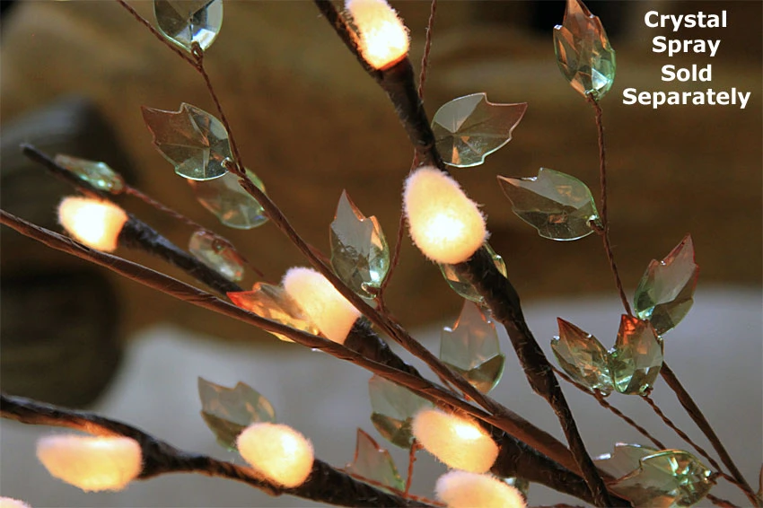 Lighted Natural Willow Branch - 60 LED's 4 Lighted Natural Willow Branch - 60 LED's - Image 2