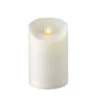 Outdoor Moving Flame Ivory Resin Battery Operated Candle 5 Inch - Timer Remote Ready -Home Decoration Onsale new 5 inch ivory outdoor