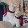 12.5 Inch Glitter Polar Bears Set Of 2 - NEW 2022 -Home Decoration Onsale new polar new image