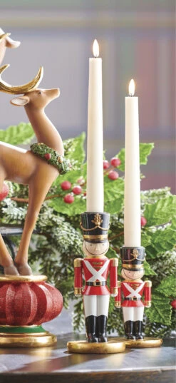 Nutcracker Taper Candlestick Holders - Set Of 2 From RAZ