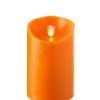 Moving Flame Orange Candle Battery Operated 3.5 X 7 With Timer -Home Decoration Onsale orange 5 inch moving flame pillar