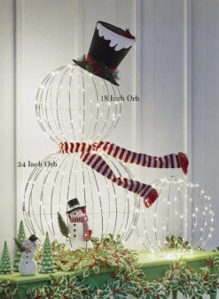 24 Inch Lighted Orb - 200 Warm White LED's