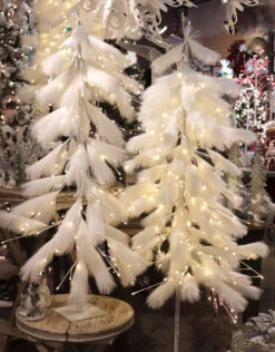 4 Foot Lighted Down Sweep White LED Tree - 190 Warm White Lights - NEW 2023 -Home Decoration Onsale pampas grass tree 4 and 6 1