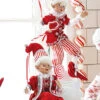 Peppermint Parlor 16 Inch Posable Elf Figurine, Set Of 2 Assorted NEW -Home Decoration Onsale peppermint parlor lifestyle