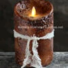 Moving Flame Primitive Brown Candle Battery Operated 3.5 X 5 - Timer - Remote Ready 1 Moving Flame Primitive Brown Candle Battery Operated 3.5 X 5 - Timer - Remote Ready -Home Decoration Onsale primitive 5 inch brown lumi