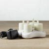 Moving Flame Rechargeable Votives Set Of 4 Remote Ready - Base Included 2 Moving Flame Rechargeable Votives Set Of 4 Remote Ready - Base Included -Home Decoration Onsale rechargeable mf tealighte raz