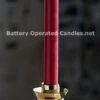 8 Inch Red Moving Flame Battery Operated Taper Candle - Timer -Home Decoration Onsale red moving flame taper