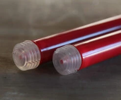 4 Pack Battery Operated Red Taper Candles - 9 Inch Warm White Flame Timer -Home Decoration Onsale red taper candles bottom