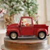 Lighted Red Truck Water Lantern With Santa In Swirling Glitter -Home Decoration Onsale red truck main image