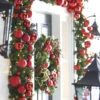 4 Foot Red Christmas Bulb Ornament Garland -Home Decoration Onsale red20garland20420foot