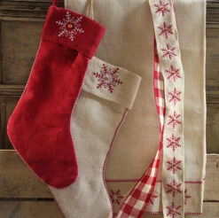 Ivory Snowflake Button Ribbon - High Quality Jute 2.5 Inch X 5 Yards -Home Decoration Onsale ribbon 17