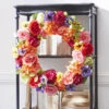 Mixed Floral Wreath - 24 Inch From RAZ -Home Decoration Onsale rose wreath main
