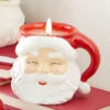 Santa Candle Battery Operated 4 Inch With Timer - NEW From RAZ 2023 -Home Decoration Onsale santa candle main image