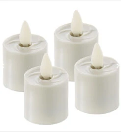 Remote Control Moving Flame Tea Lights Set Of 4 -Home Decoration Onsale set 4 moving flame tealights 1
