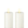 Wax 3.5 Inch Ivory Moving Flame Votive Candles Set Of 2 - Remote Ready -Home Decoration Onsale set of 2 ivory wax votives