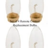 Remote Controlled Window Candle LED Dual Sided Bulbs Set - 4 -Home Decoration Onsale set of 4 remote control bul