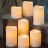 Set Of 7 Ivory Wax Flameless Candles 2 Set Of 7 Ivory Wax Flameless Candles -Home Decoration Onsale set of 7 flameless candles
