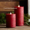 Simplux LED Designer Candle Red Flat Top - Moving Flame 3.5x5 -Home Decoration Onsale short flat top red simplux