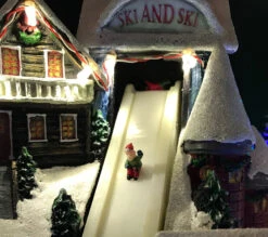 Musical Animated Christmas Winter Ski Village - With Sound And Motion -Home Decoration Onsale ski village 3