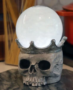 Halloween Skull Lighted Smoky Water Lantern Battery Operated 5 Halloween Skull Lighted Smoky Water Lantern Battery Operated -Home Decoration Onsale smokey skeleton side