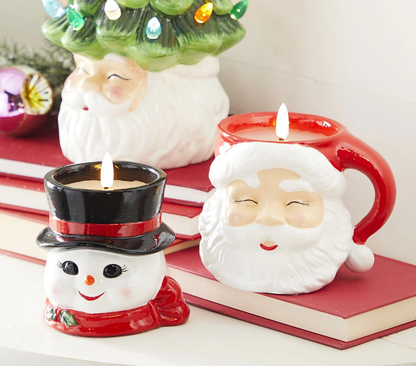 Santa Candle Battery Operated 4 Inch With Timer - NEW From RAZ 2023 4 Santa Candle Battery Operated 4 Inch With Timer - NEW From RAZ 2023 - Image 2