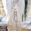 13 Inch Lighted Angel With Silver Swirling Glitter Water Lantern - Timer -Home Decoration Onsale swirling glitter angel