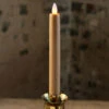 8 Inch Taupe Moving Flame Battery Operated Taper Candle - Timer 2 8 Inch Taupe Moving Flame Battery Operated Taper Candle - Timer -Home Decoration Onsale taupe dancing flame taper