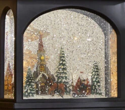 11 Inch Town Scene Lighted Water Lantern - Timer 8 11 Inch Town Scene Lighted Water Lantern - Timer -Home Decoration Onsale town scene inside