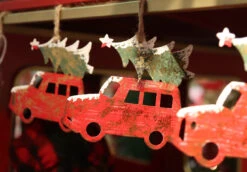 Holiday Metal Truck Garland - 6 Feet