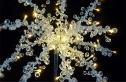Battery Operated Mini Tabletop Crystal Tree - 48 Warm White LED's