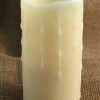 Unscented Ivory Drip 3x6 Battery Operated Candle With Dual Timer -Home Decoration Onsale unscented 3x6 1