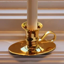 Traditional Flameless Window Candle Bright Dual Sided Bulb - Brass Finish - Timer -Home Decoration Onsale wb base 1