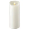 Moving Flame White Unscented Candle Battery Operated 3.5 X 9 - Timer - Remote Ready 1 Moving Flame White Unscented Candle Battery Operated 3.5 X 9 - Timer - Remote Ready -Home Decoration Onsale white 9 inch moving flame candle