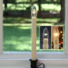 Traditional Flamelss Window Candle Bright Dual Sided Bulb - Matte Black Finish - Timer -Home Decoration Onsale williamsburg window candle